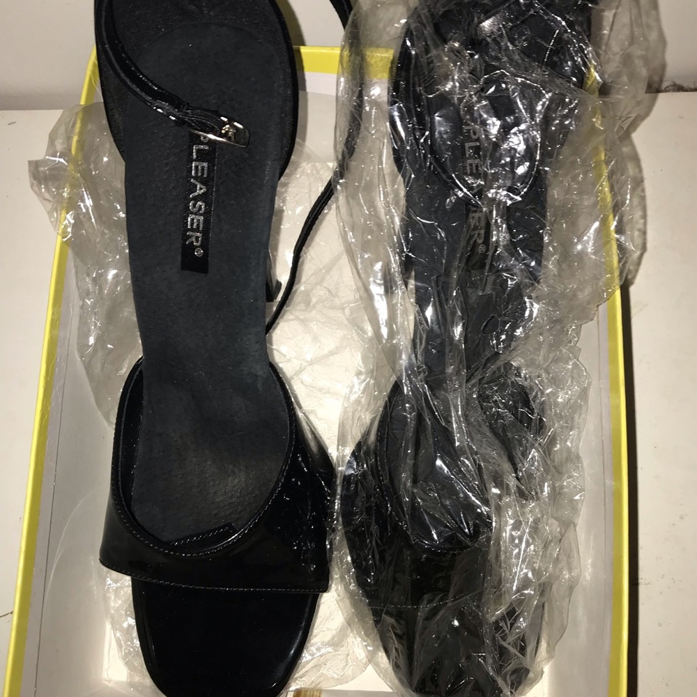 Pleaser Black Stiletto Heels